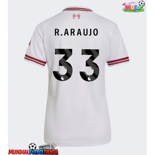 Camiseta Liverpool Ronald Araujo #33 Segunda Equipación Replica 2026-27 para mujer mangas cortas